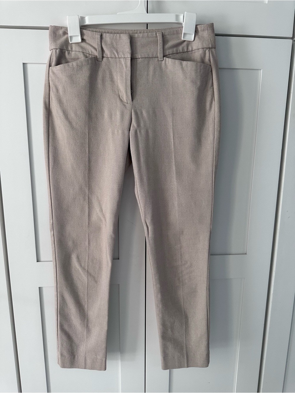 Loft Taupe Slim Dress Pants
